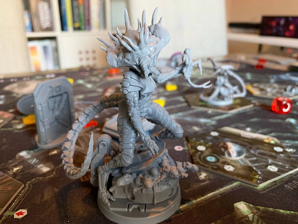 the queen miniature in the board game nemesis 