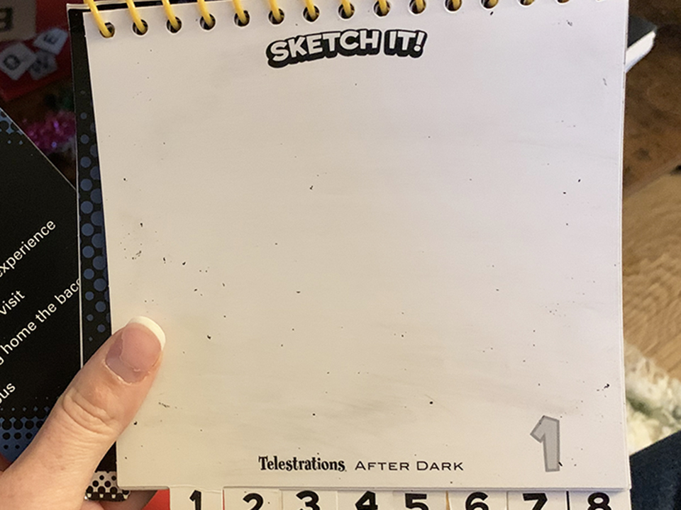 telestrations game dry erase booklet 
